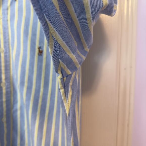 Ralph Lauren Long Sleeve Button Down Striped Shirt Size 16 34/35 Business Casual - Picture 8 of 9
